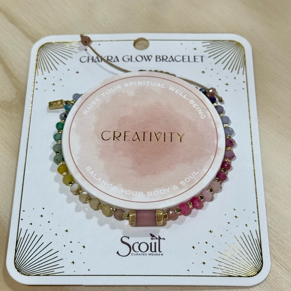 Scout Creativity Chakra Glow Multicolor Beaded Bracelet